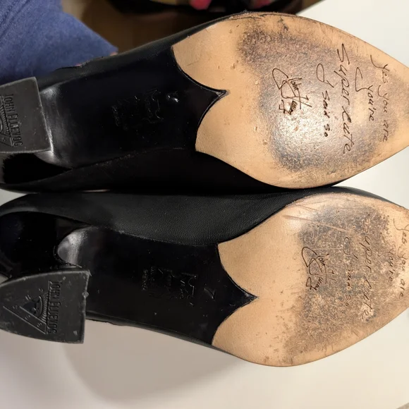 Black and Pink Heart Women's Shoes - Picture 8 of 11